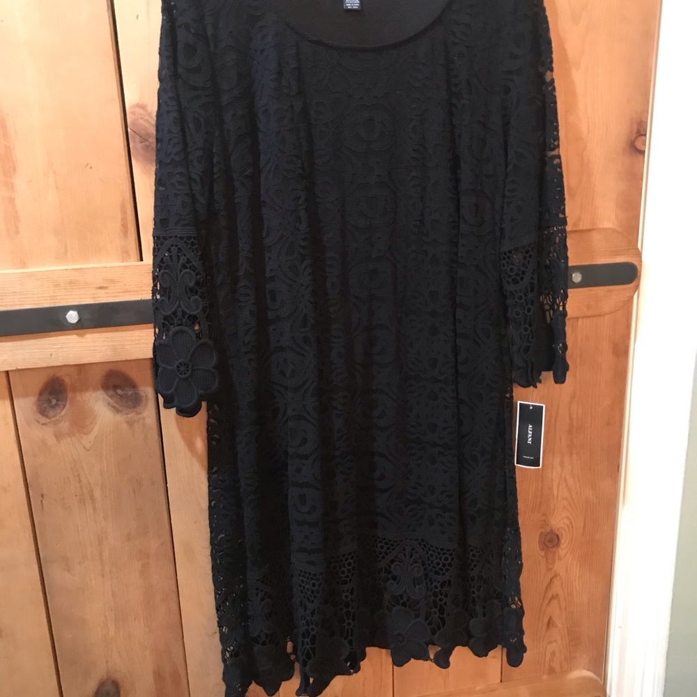 Alfani black A line dress 1x
